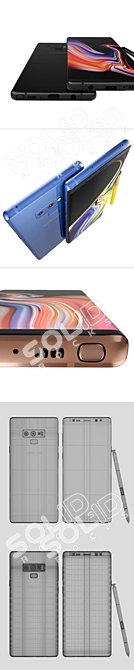 Samsung Galaxy Note 9: All Colors Available 3D model image 3