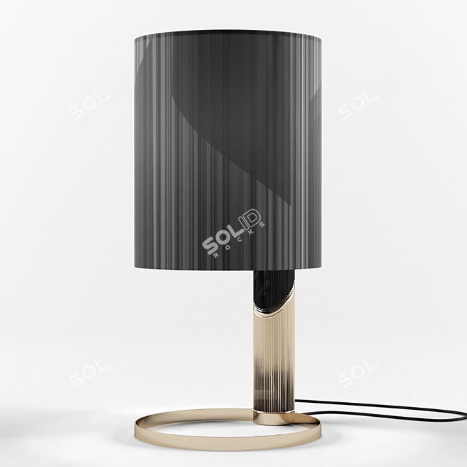 Sleek Brass Stilo Table Lamp 3D model image 1