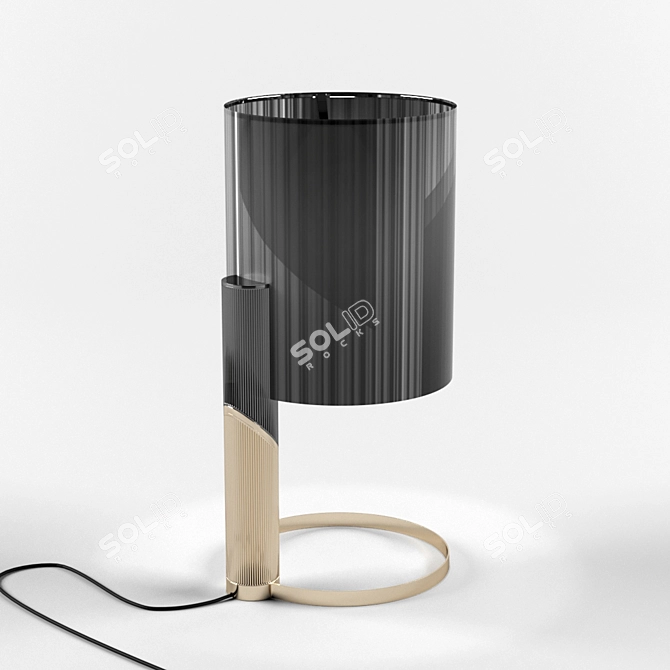 Sleek Brass Stilo Table Lamp 3D model image 2