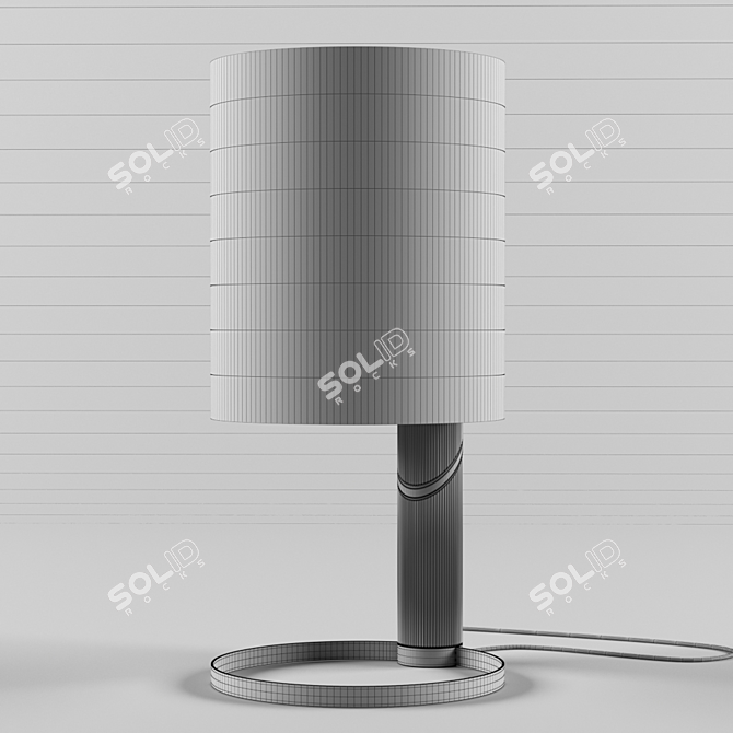 Sleek Brass Stilo Table Lamp 3D model image 3