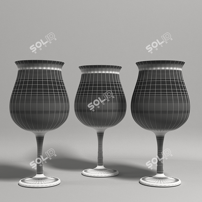 Refreshing Fruit Juice Blend 3D model image 2