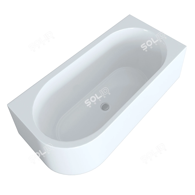 RIHO Desire Corner Acrylic Bath 3D model image 1