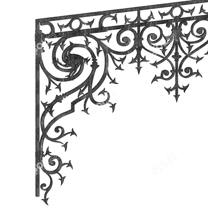 Exquisite Iron Artworks 3D model image 1