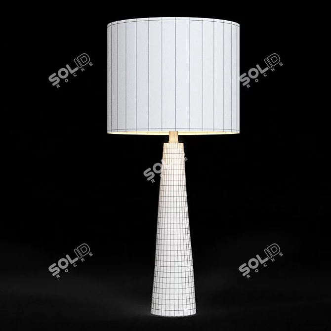 Title: Modern Glass Table Lamp 3D model image 3