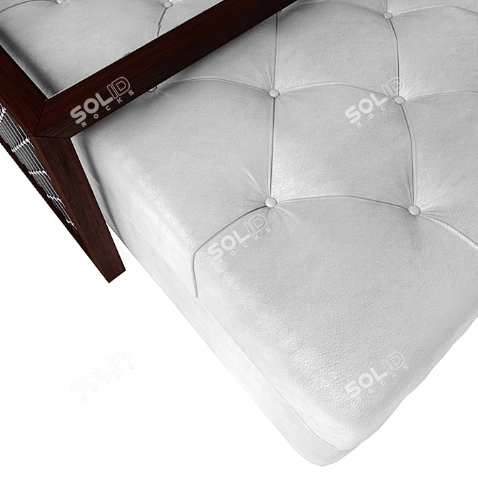 Elegant Ottoman Coffee Table 3D model image 2