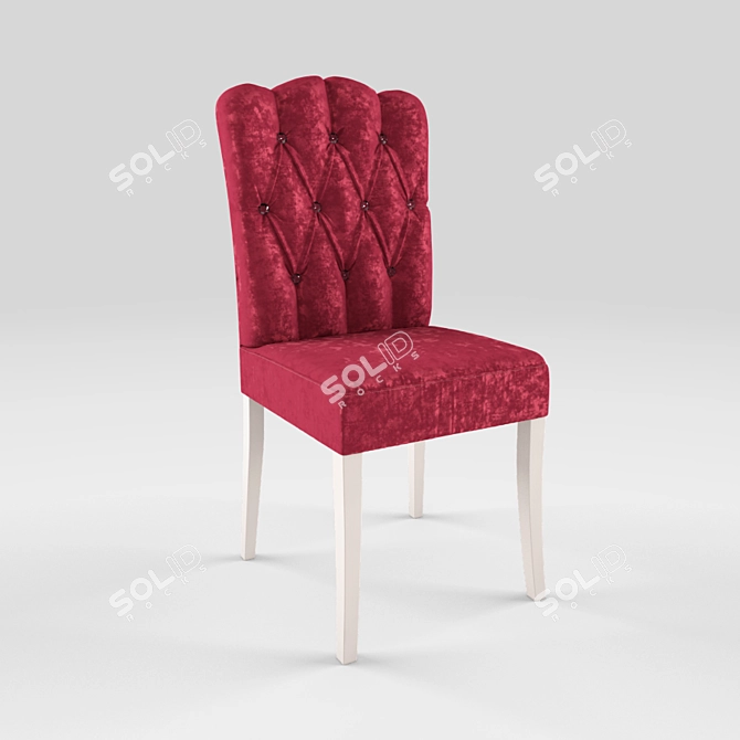 Delightful Miss Bedroom Chair 3D model image 1