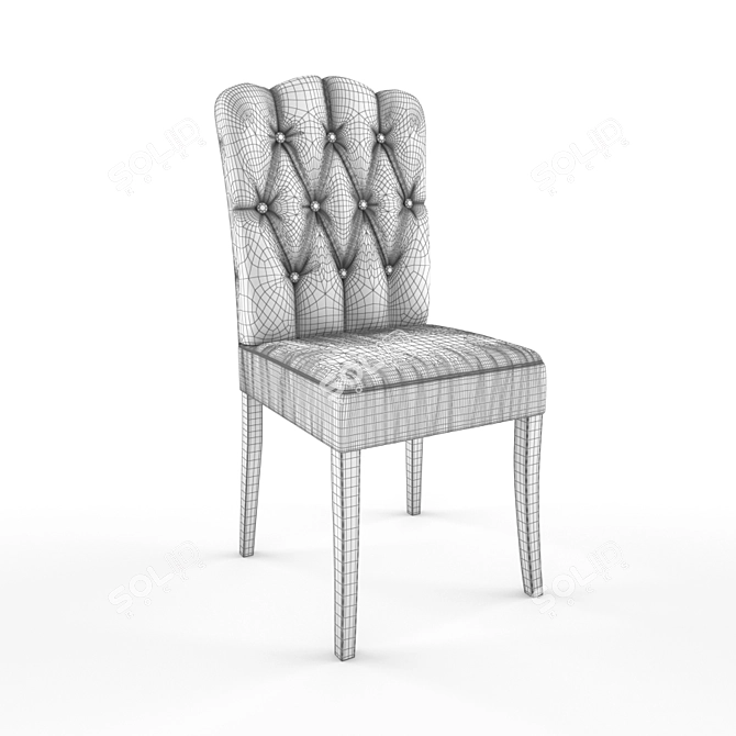 Delightful Miss Bedroom Chair 3D model image 3