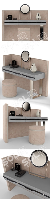 Modern Chic Chest of Drawers 3D model image 2