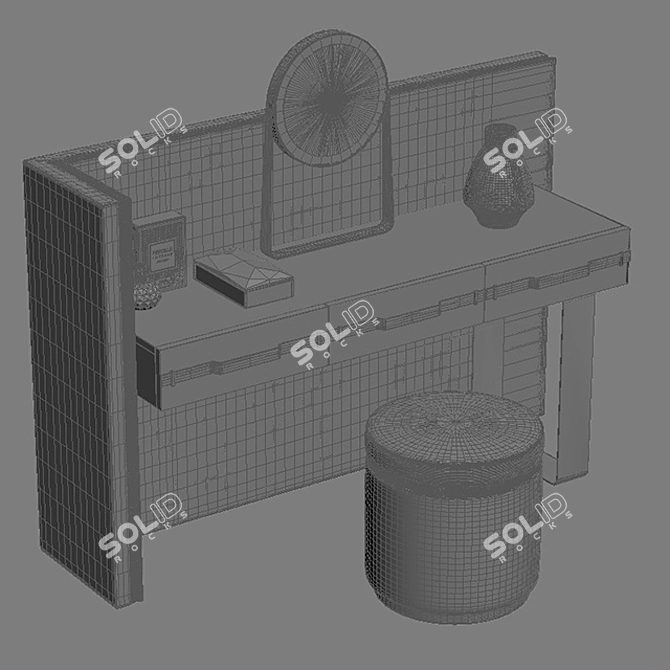 Modern Chic Chest of Drawers 3D model image 3