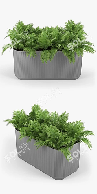 Sleek Urbilis Mod Planter 3D model image 3