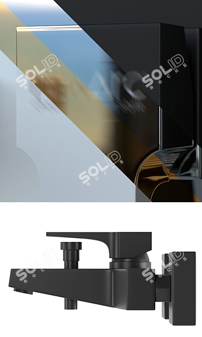 Newarc Aqua Mixer - Sleek and Stylish 3D model image 2