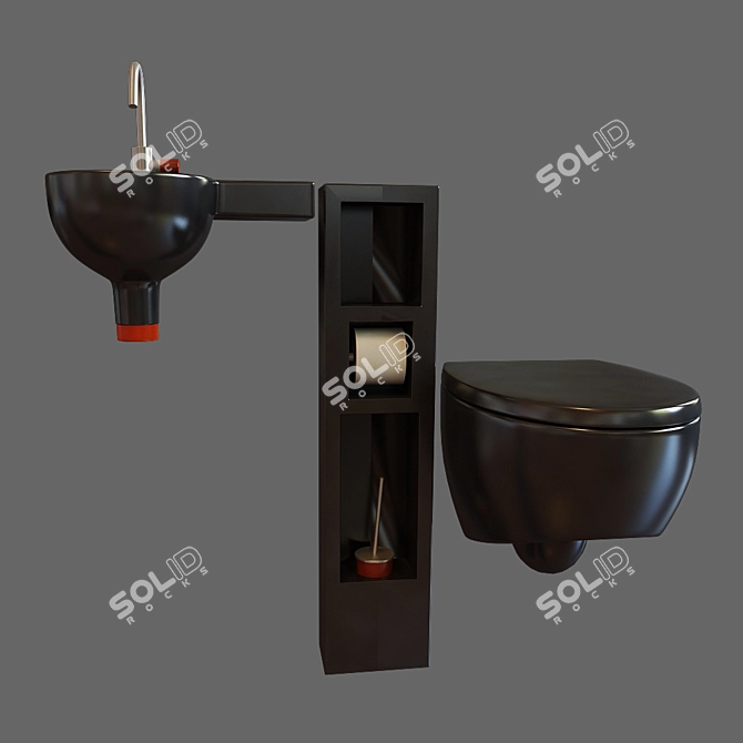 AeT Italia Bathroom Set 3D model image 2