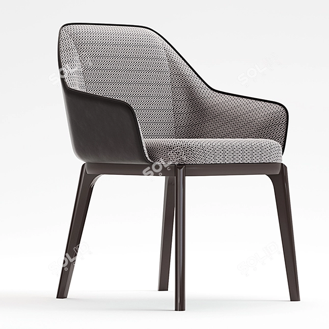 Elegant 1743 SILLA Chair 3D model image 2