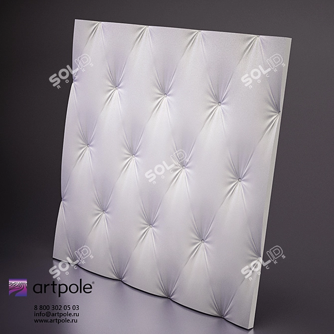 Aristocrate 3D Plaster Panel 3D model image 1