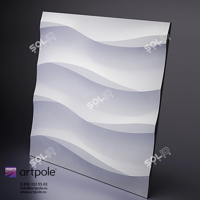 Artpole 3D Cotton Plaster Panel 3D model image 1