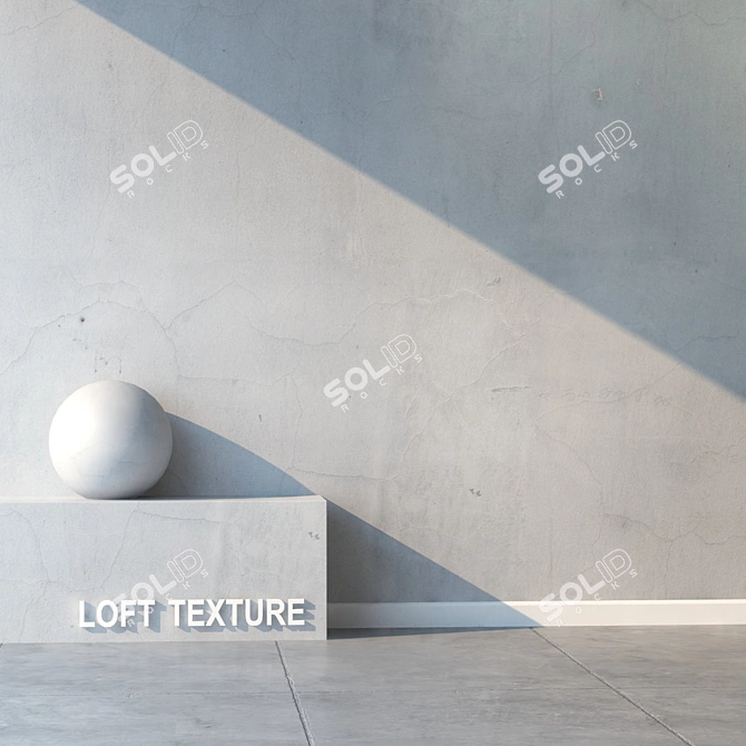 Seamless White Wall Texture 3D model image 2