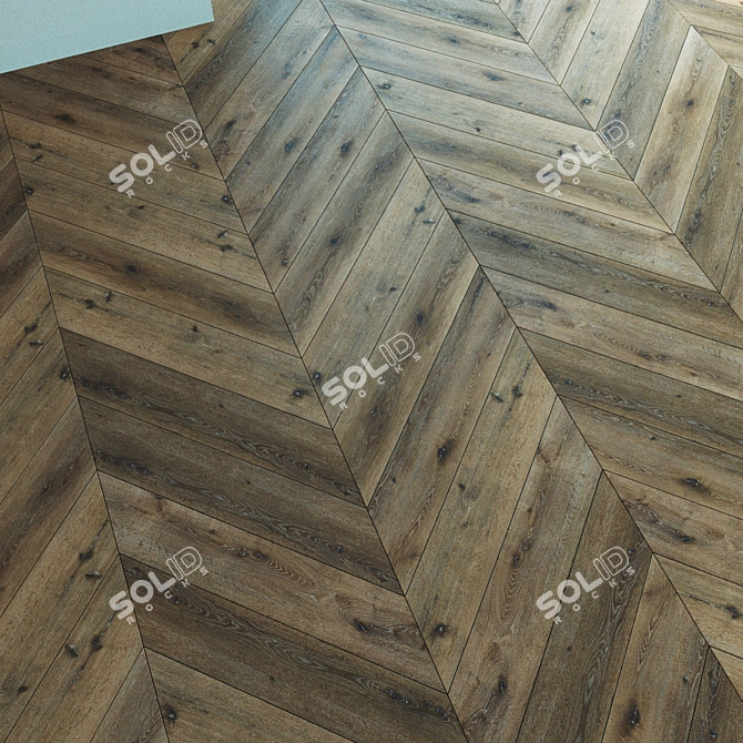 Natural Wood Parquet Tiles. Versatile Flooring Solution. 3D model image 2