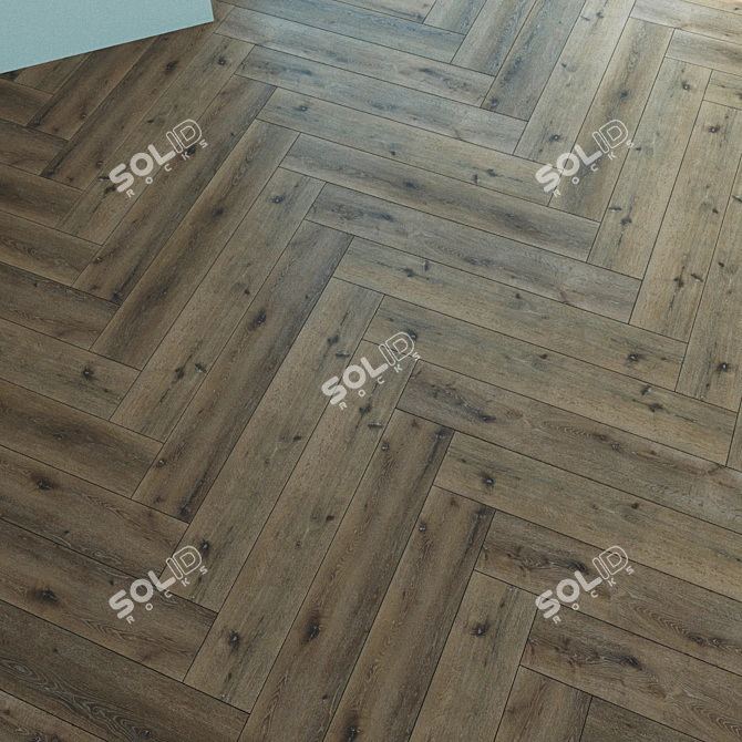 Natural Wood Parquet Tiles. Versatile Flooring Solution. 3D model image 3