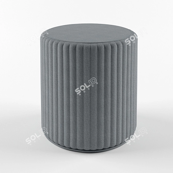 Cozy Comfort: BuzziSpot Pouf 3D model image 2