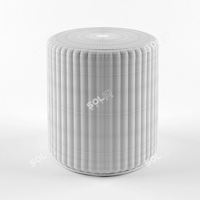 Cozy Comfort: BuzziSpot Pouf 3D model image 3