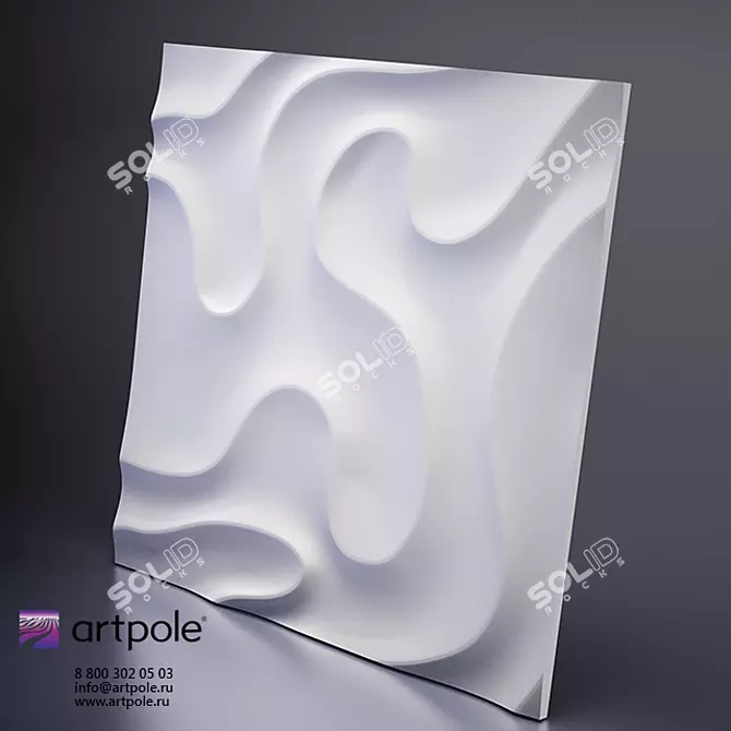 Title: Fog 3D Panel by Artpole 3D model image 1