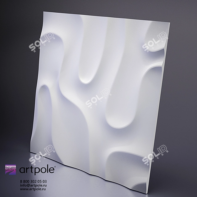Title: Fog 3D Panel by Artpole 3D model image 2