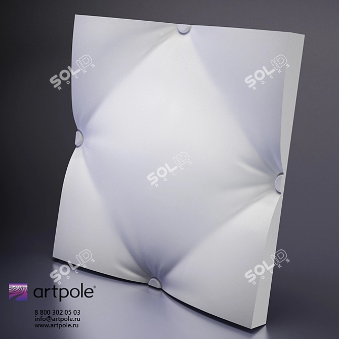 Plaster 3D Panel Ampir from Artpole

Title: Ampir 3D Panel - Artistic Plaster Design 3D model image 1