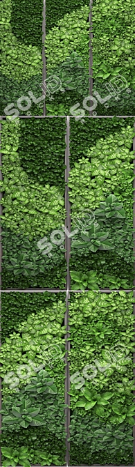 Eco-Design Green Wall Module 3D model image 2