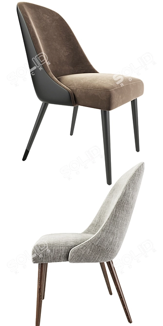 Modern Zuma Pumice Accent Chair 3D model image 2