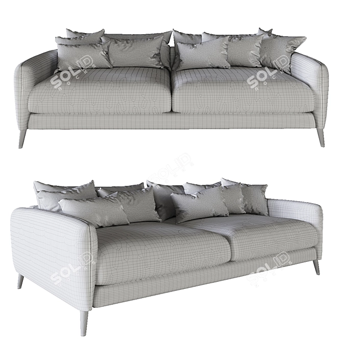 Cozy Squishmeister Sofa by Loaf 3D model image 2