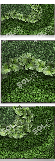 Vertical Garden Module: Eco-Friendly Green Wall 3D model image 2