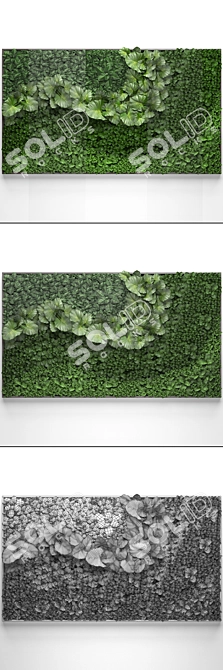 Vertical Garden Module: Eco-Friendly Green Wall 3D model image 3