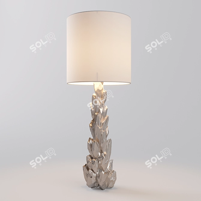 Natural Stone Lamp 3D model image 1