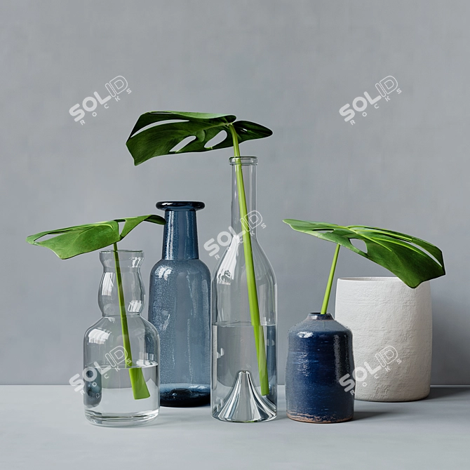 Trendy Decor Set 3D model image 1