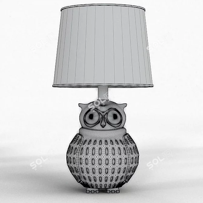 Elegant Bryan 16" Table Lamp 3D model image 3