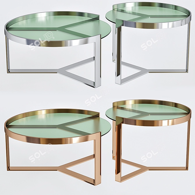 Aula Coffee Table: Sleek and Stylish 3D model image 1