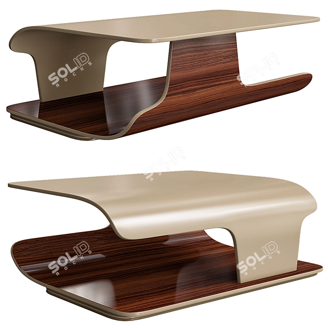 Elegant V138 Coffee Table 3D model image 1