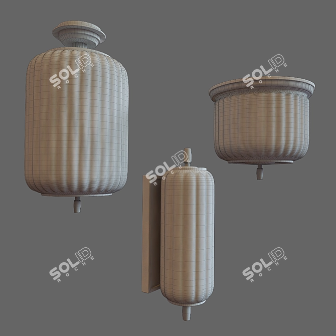 Elegant Lighting Set by Thomas O'Brien 3D model image 3
