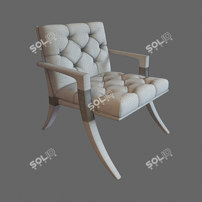 Ethnic Inspired Armchair 3D model image 3
