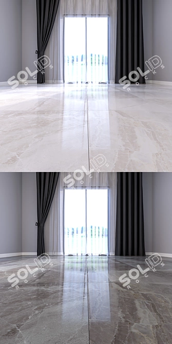 Luxury Marble Floor Tiles 3D model image 3