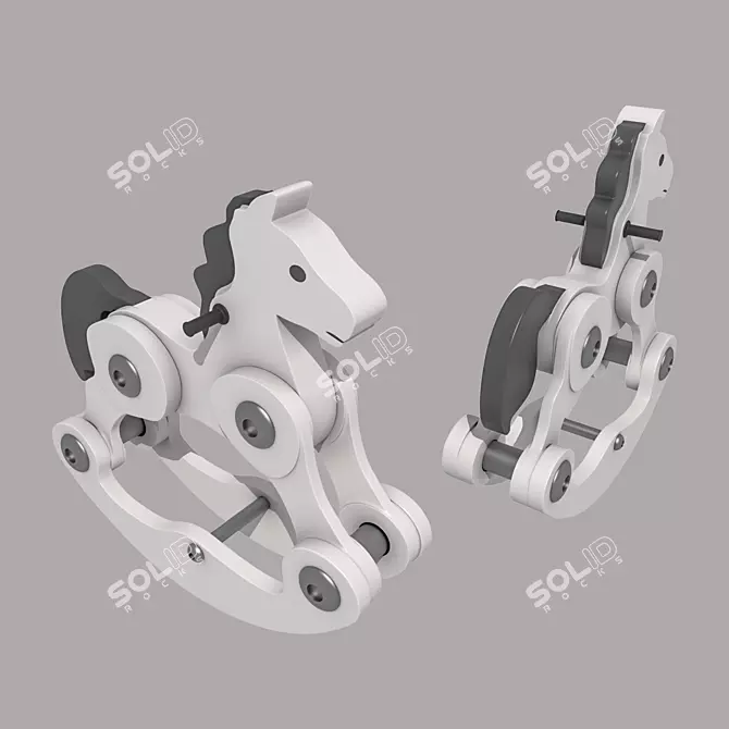 Poly 195920 Rocking Horse 110cm 3D model image 1