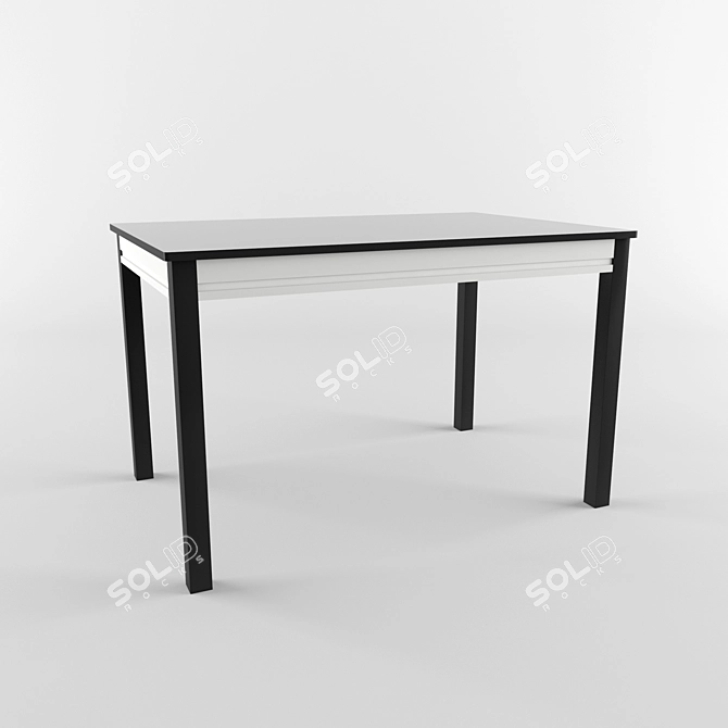 Sliding "San Remo" Dining Table 3D model image 2