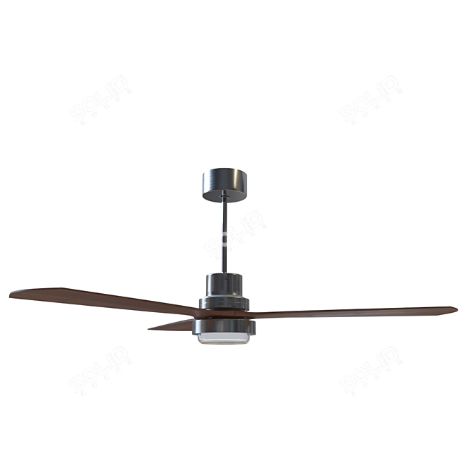 Modern 52" LED Ceiling Fan 3D model image 1