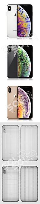iPhone Xs: Stunning Colors & Top Performance 3D model image 3