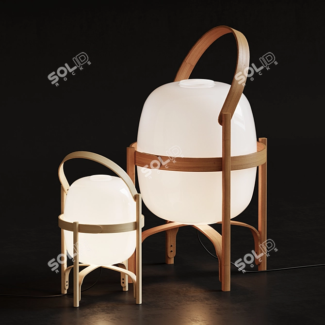 Cestita Batería: Versatile Lighting Elegance 3D model image 1