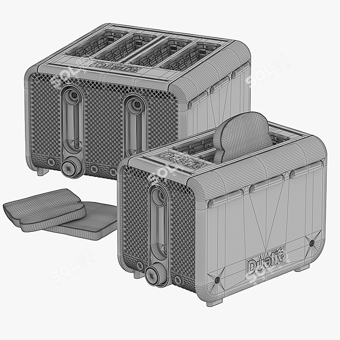 Title: Dualit Studio Toaster - Sleek and Stylish 3D model image 3