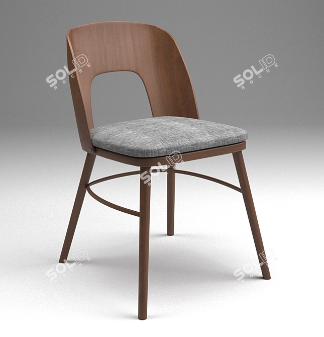 Antwerpen: Stylish and Comfortable Chair by DEEP HOUSE 3D model image 1