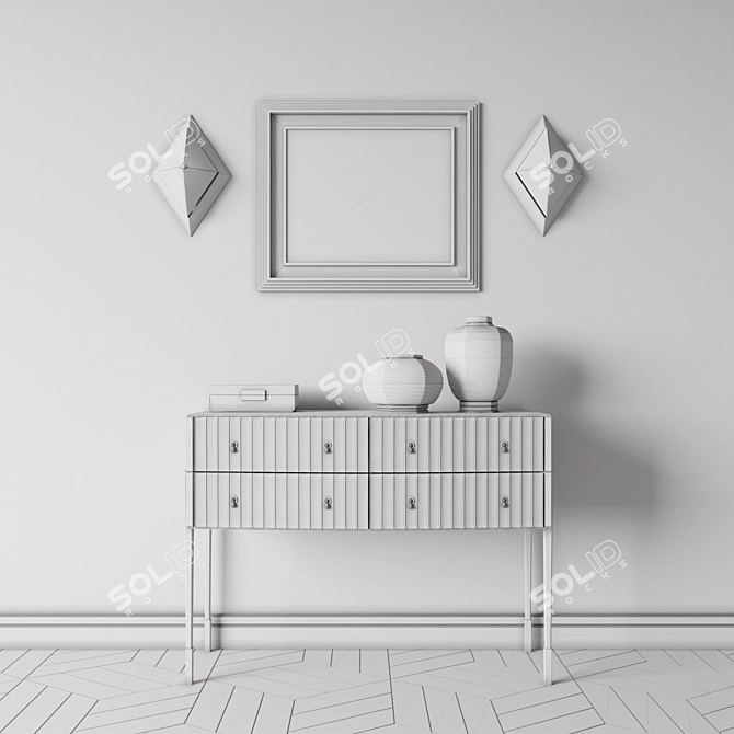 Console + Sconce Set for Eichholtz: Wall Lamp Augusta 3D model image 2