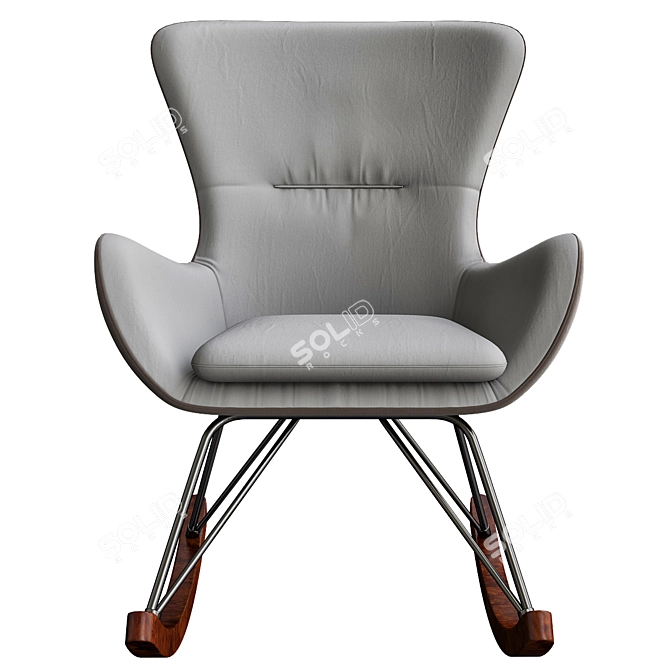 Elevate Your Comfort: Minotti Rocking Chair 3D model image 2