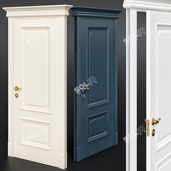 Imperial PF2: Elegant Interior Doors 3D model image 2